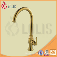 gold plated brass kitchen faucet